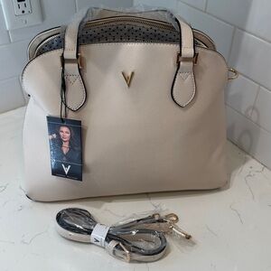 "NEW" Vanessa Williams The Lush Collection Off White Faux Leather Purse